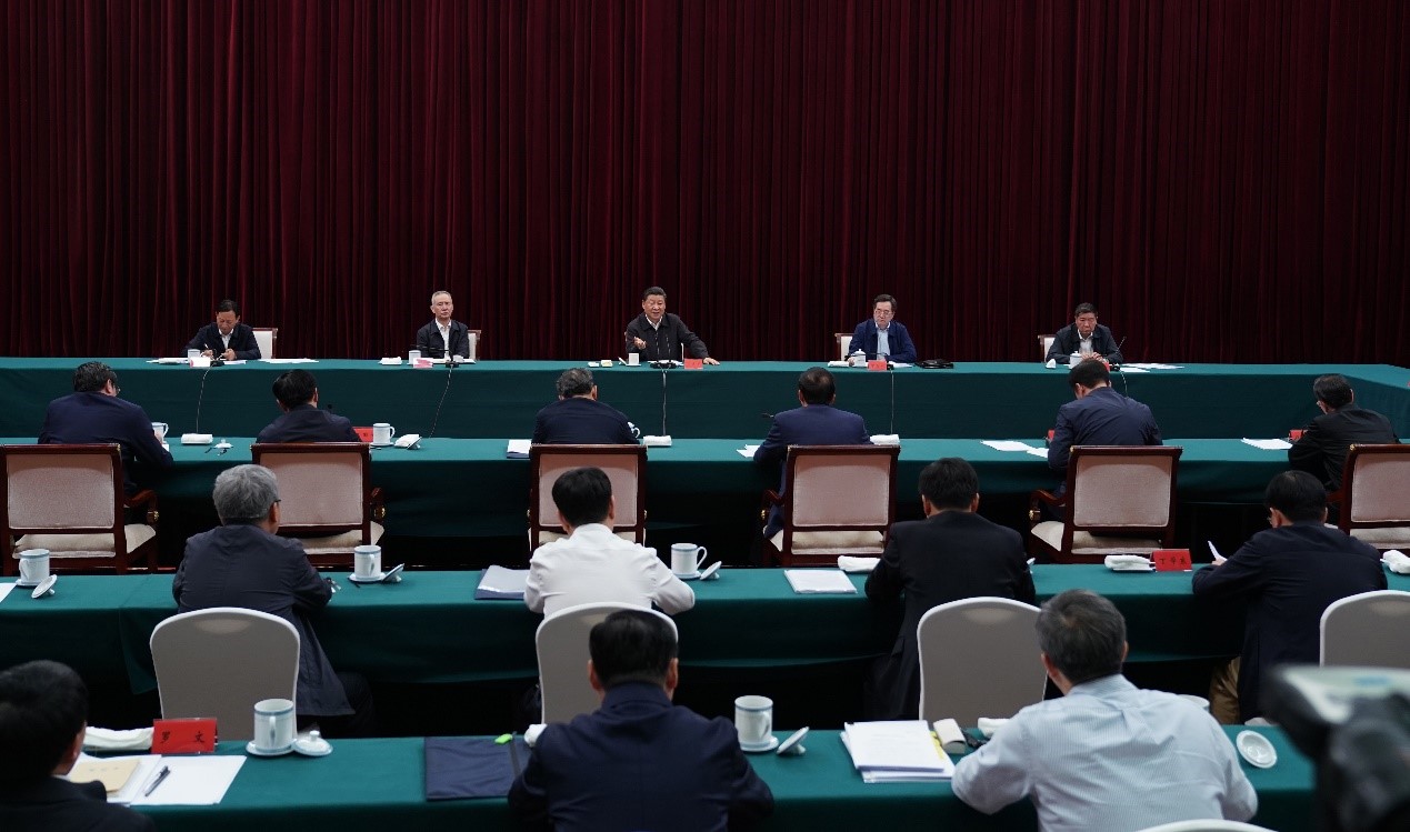 2019年5月20日至22日，中共中央總書記、國家主席、中央軍委主席習(xí)近平在江西考察，主持召開推動中部地區(qū)崛起工作座談會并發(fā)表重要講話。新華社記者 謝環(huán)馳 攝 